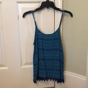 Blue Geometric Tank